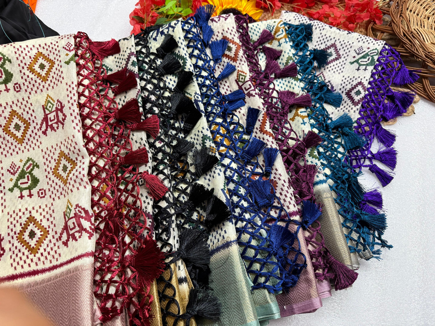 Kayatri New Pure Dola silk with jequrd boder same as originall boder saree