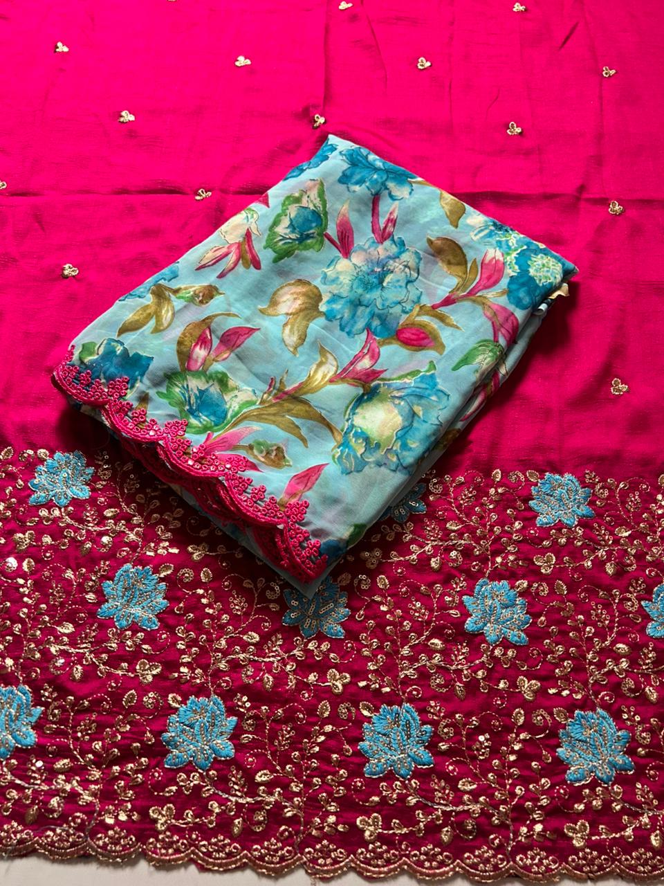 Kayatri New SOFT MUL SLAB GEORGETTE SAREE WITH , BEAUTIFUL PRINT SAREE