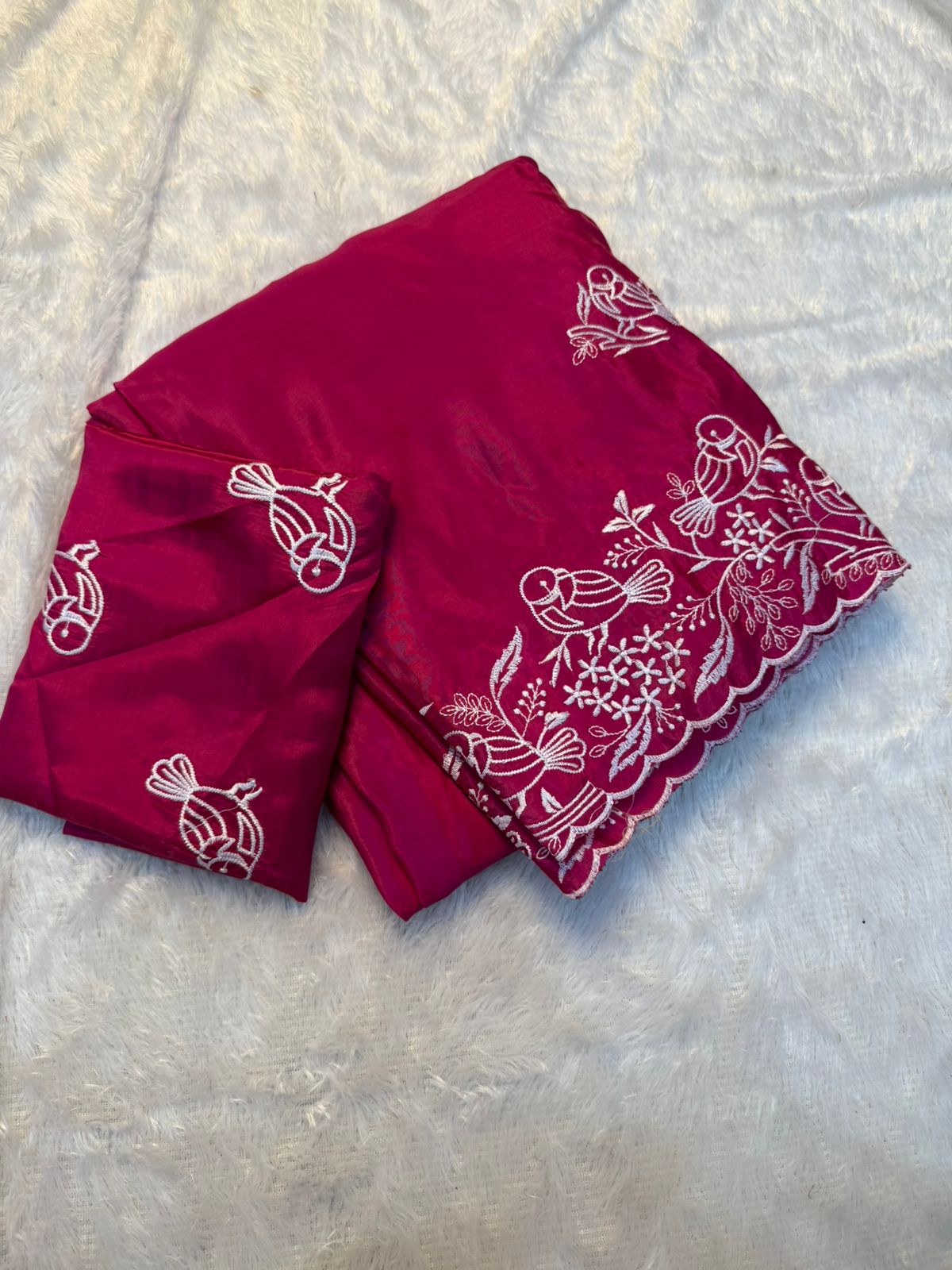 Kayatri New Beautiful Premium Quality soft gold crush Designer Saree with Beautiful Multi Embroidery C-Pallu Saree