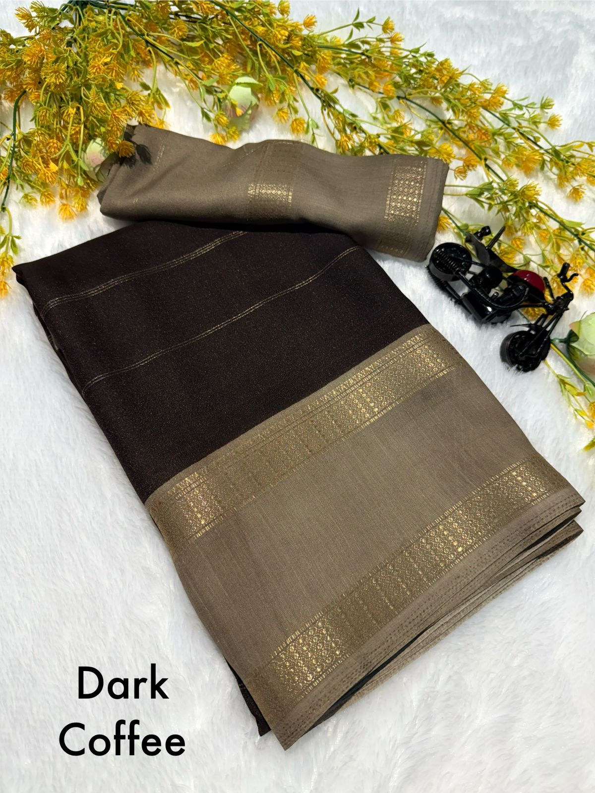 Kayatri New super marsh melon saree with all over