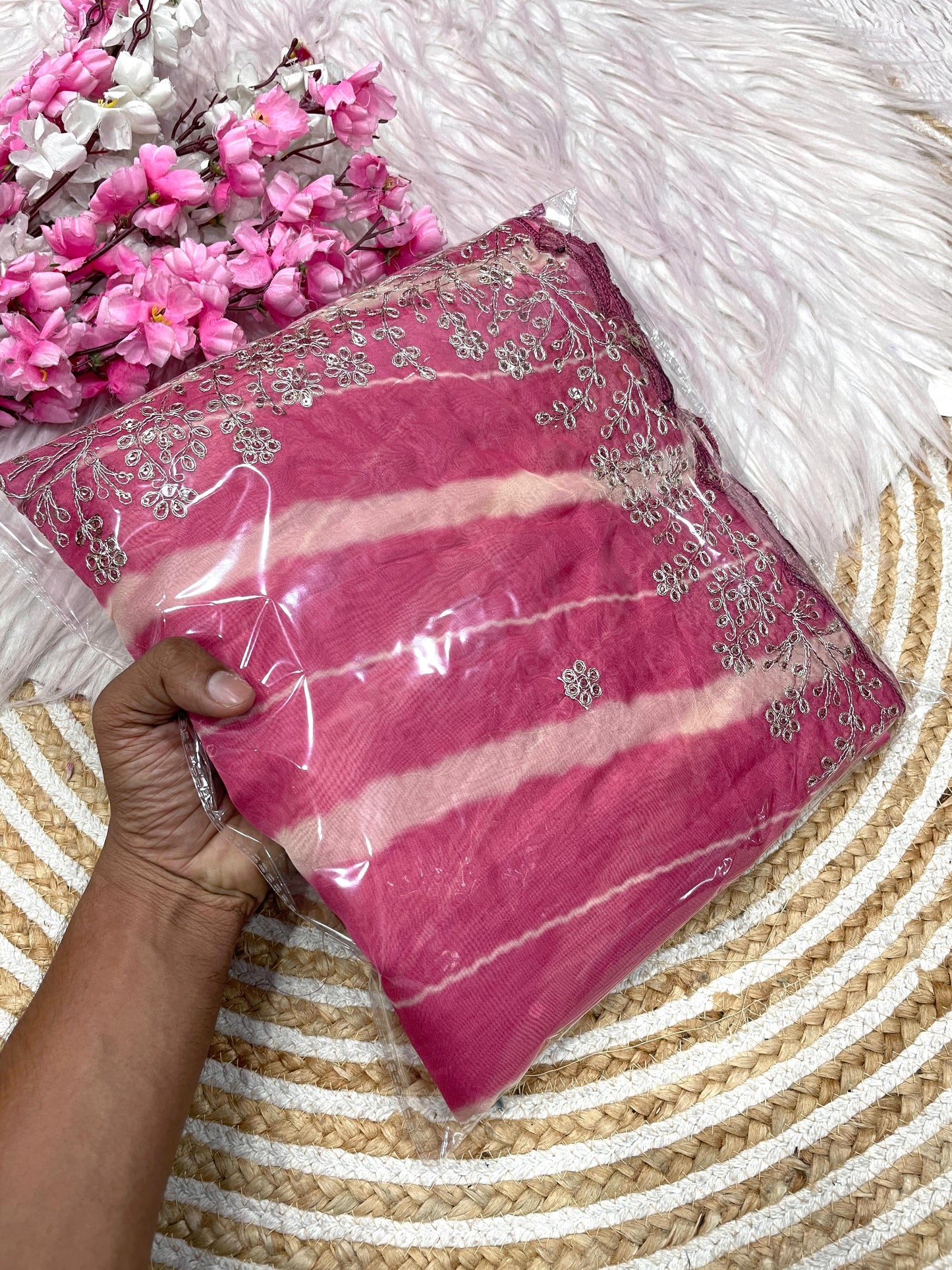 Kayatri New Bollywood Trending Teby orengza with digital print Saree