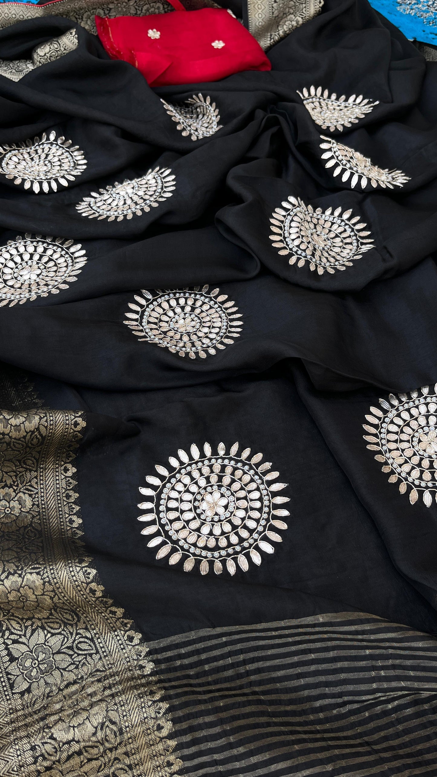 Kayatri New Fabric pure moonga silk saree with beautiful hand work