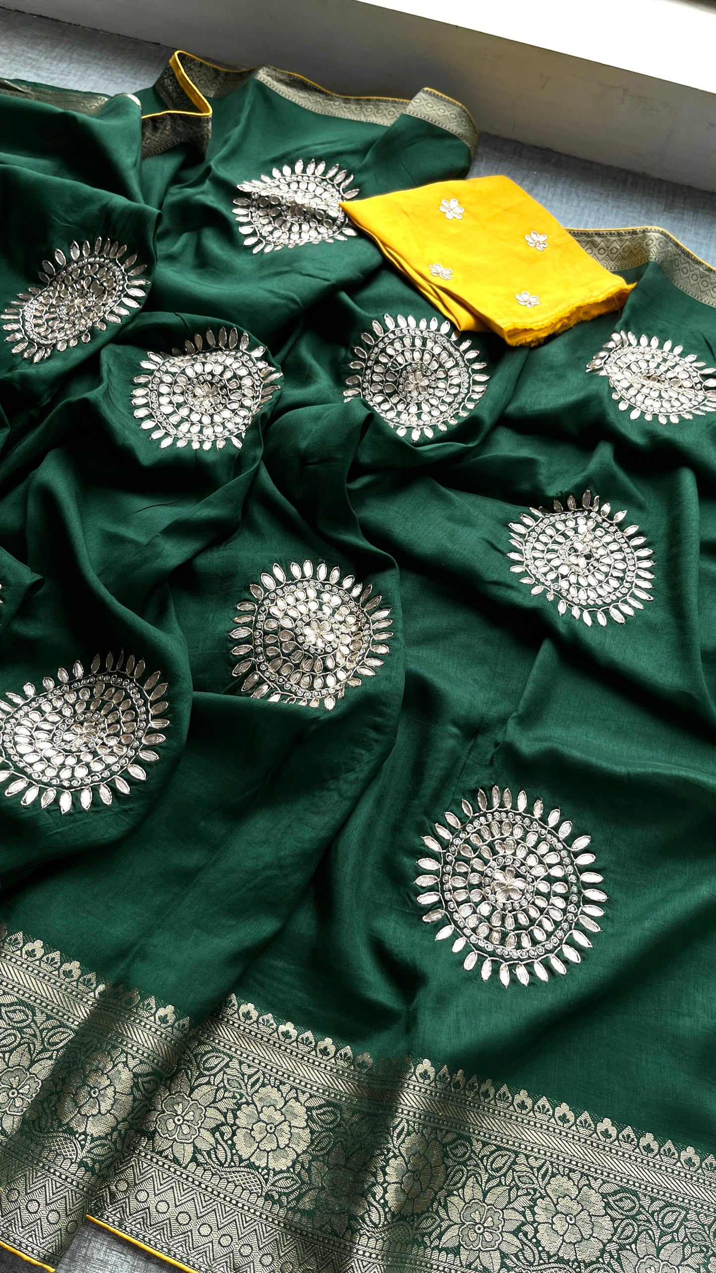 Kayatri New Fabric pure moonga silk saree with beautiful hand work
