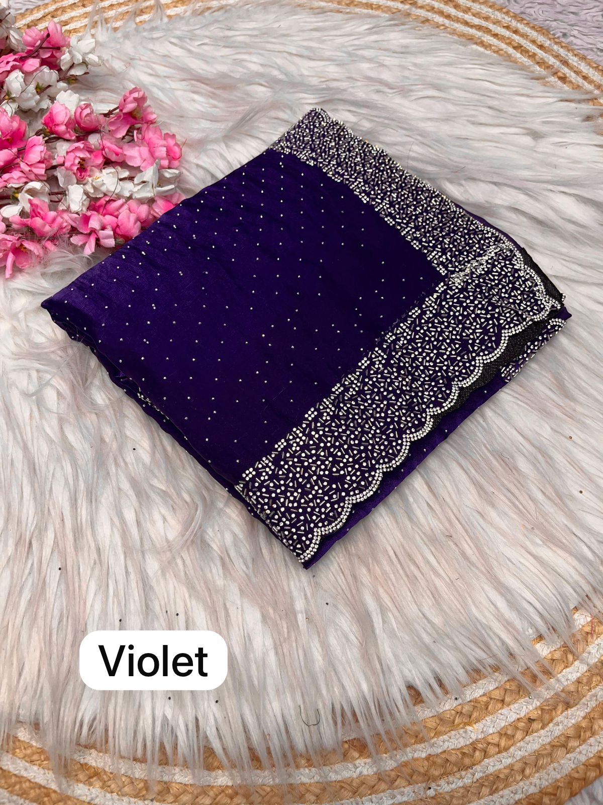 Kayatri New soft Silk Blooming With Beautiful jarkhan Work With Siroski Work Saree