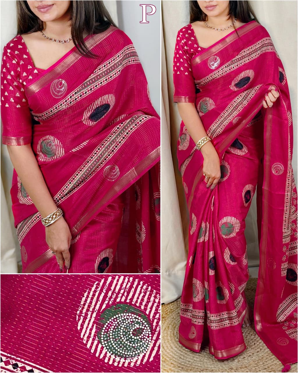 Kayatri New Simple yet elegant Make a statement with this printed sequins saree