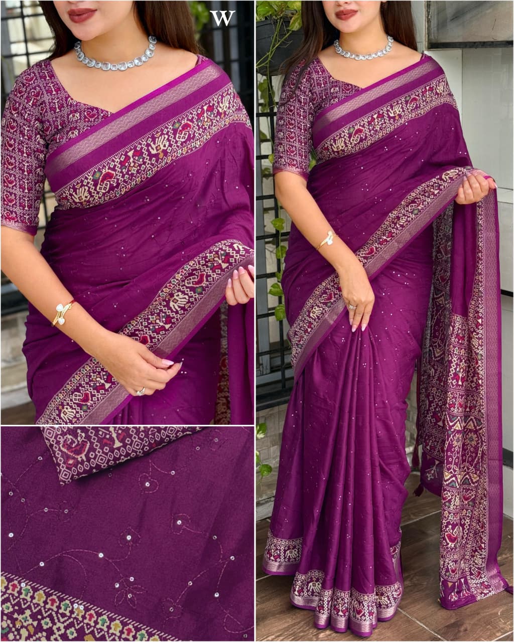Kayatri New Premium Mul Cotton Saree with Ajrakh Prints & Stylish Border