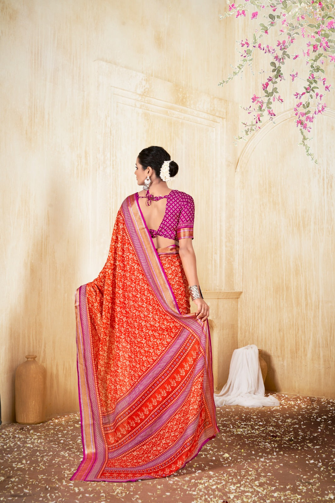Kayatri New Elegant Pure Cotton Saree with Matching Blouse Piece