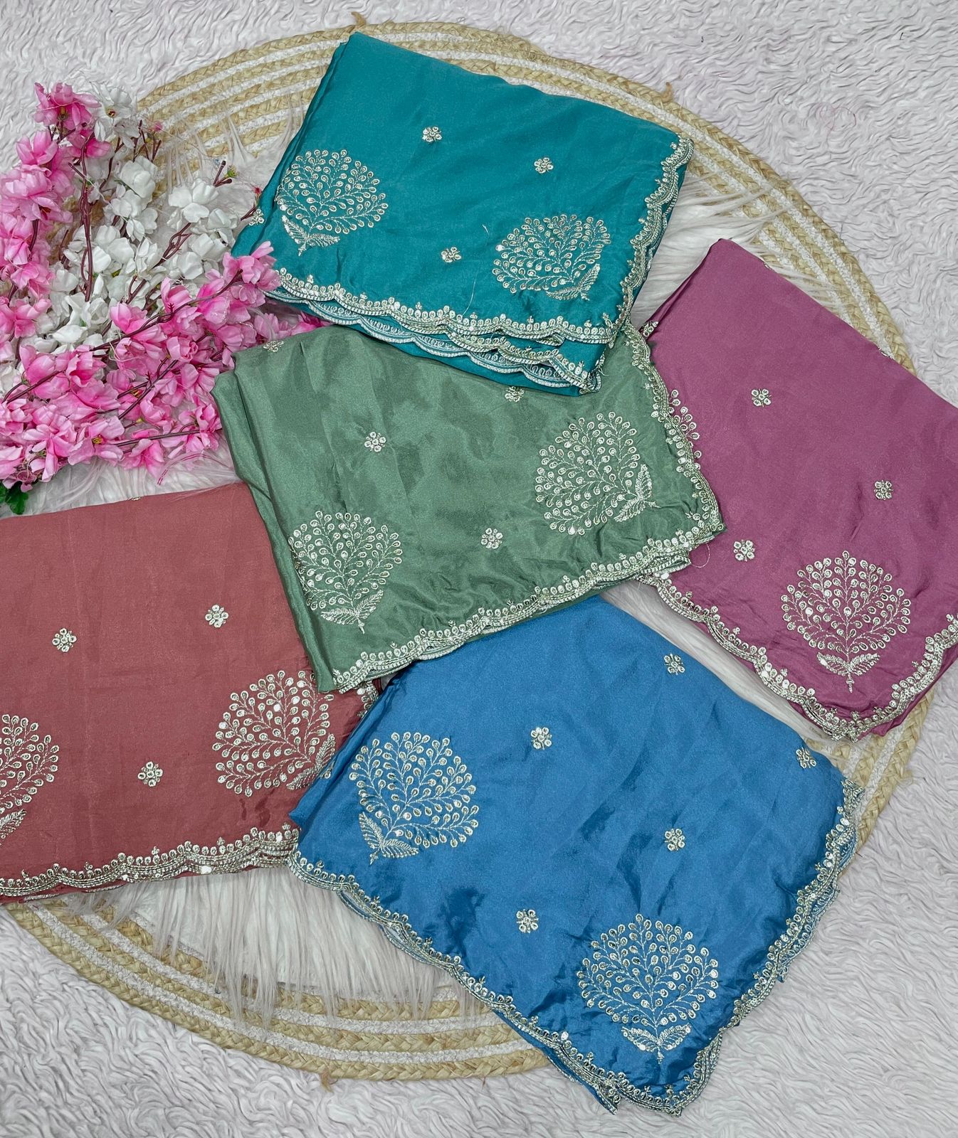 Kayatri New Designer Carpe Silk Saree with Rich Embroidery and Zari Highlights