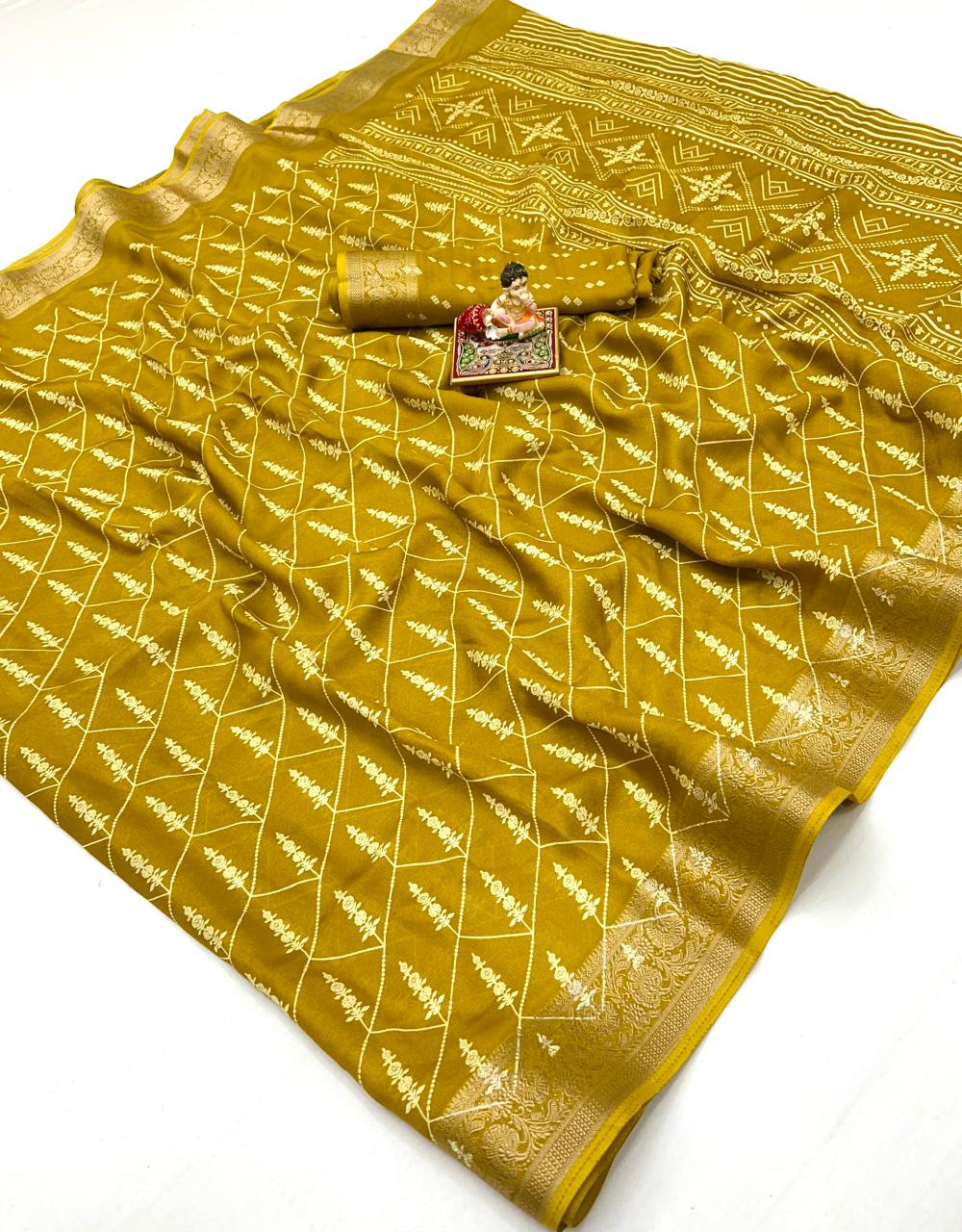 Kayatri New Premium Wedding Collection Pure Moss Mellow Georgette Saree