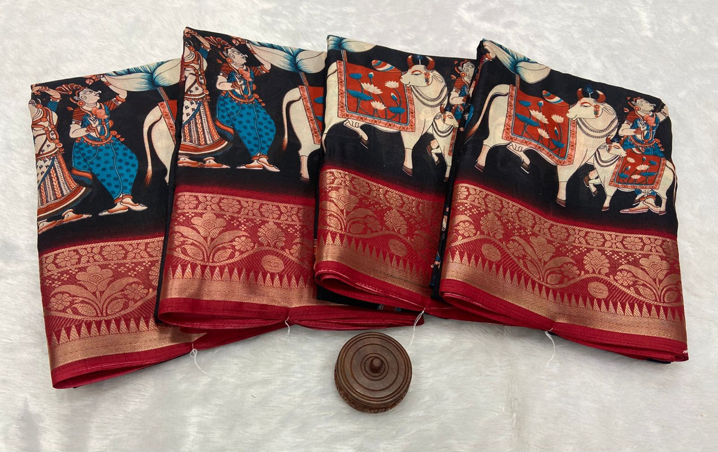 Kayatri New Premium Dola Silk Saree with Heavy Jacquard Weaving Border