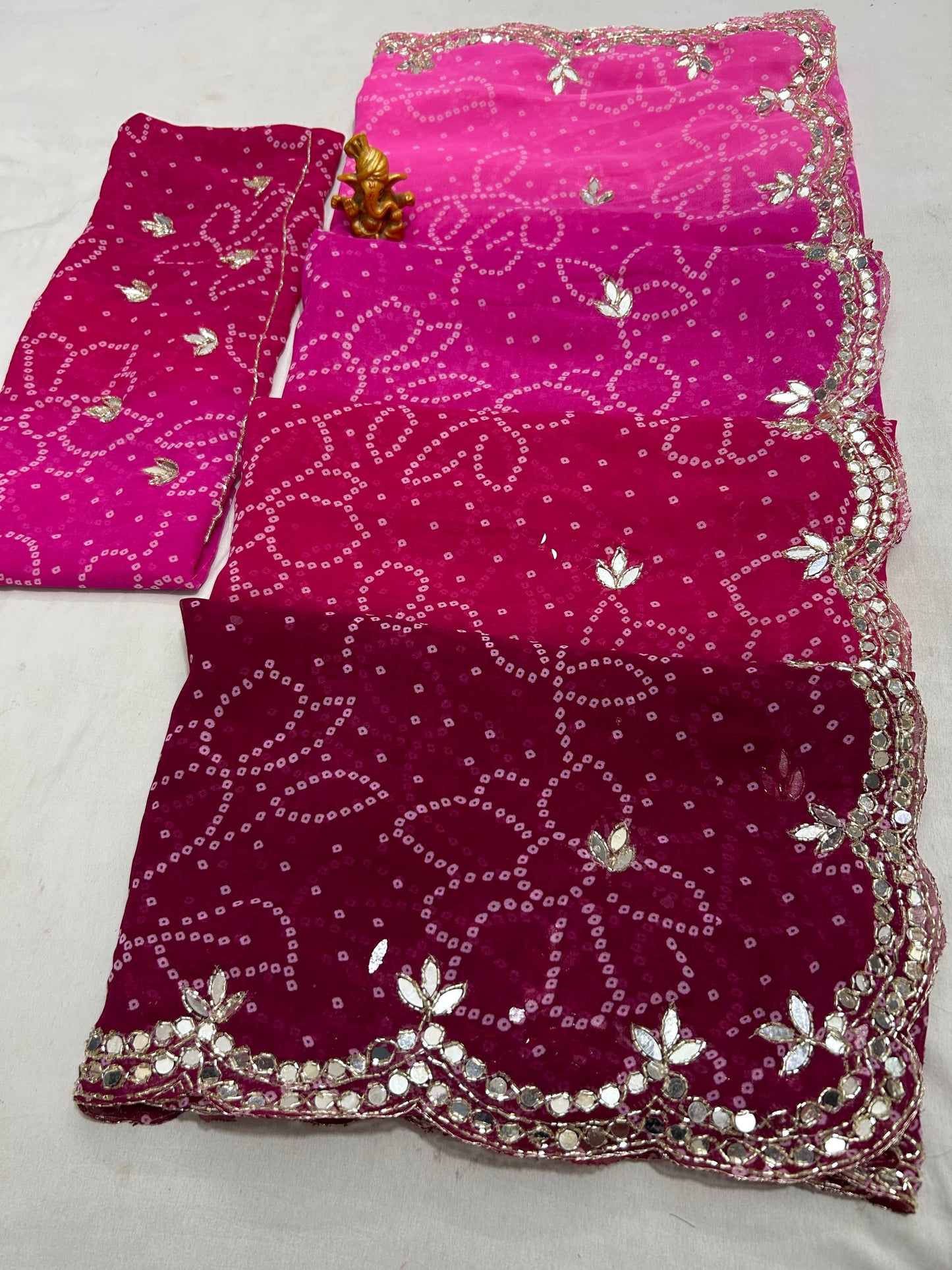 Kayatri New Traditional Soft Georgette Saree with Elegant Handcrafted Detailing