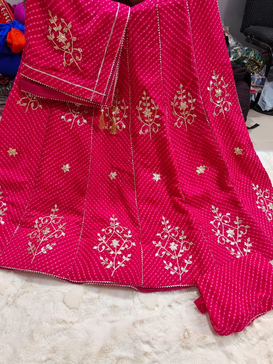 Kayatri Leheriya Style Traditional Wear Lehenga