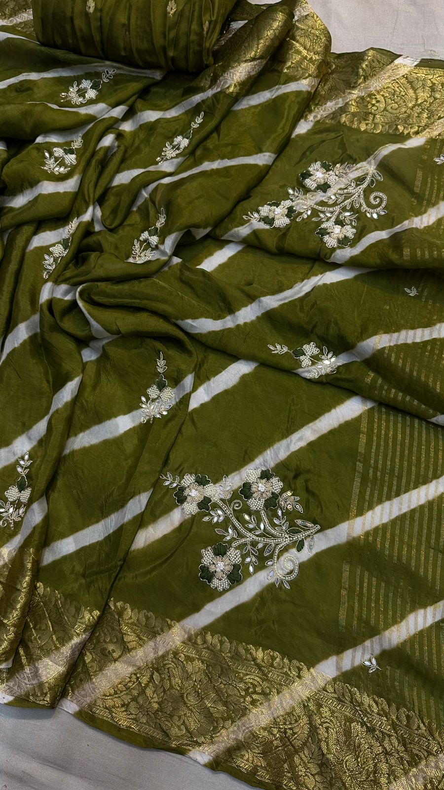 Kayatri New Designer Leheriya Style Saree