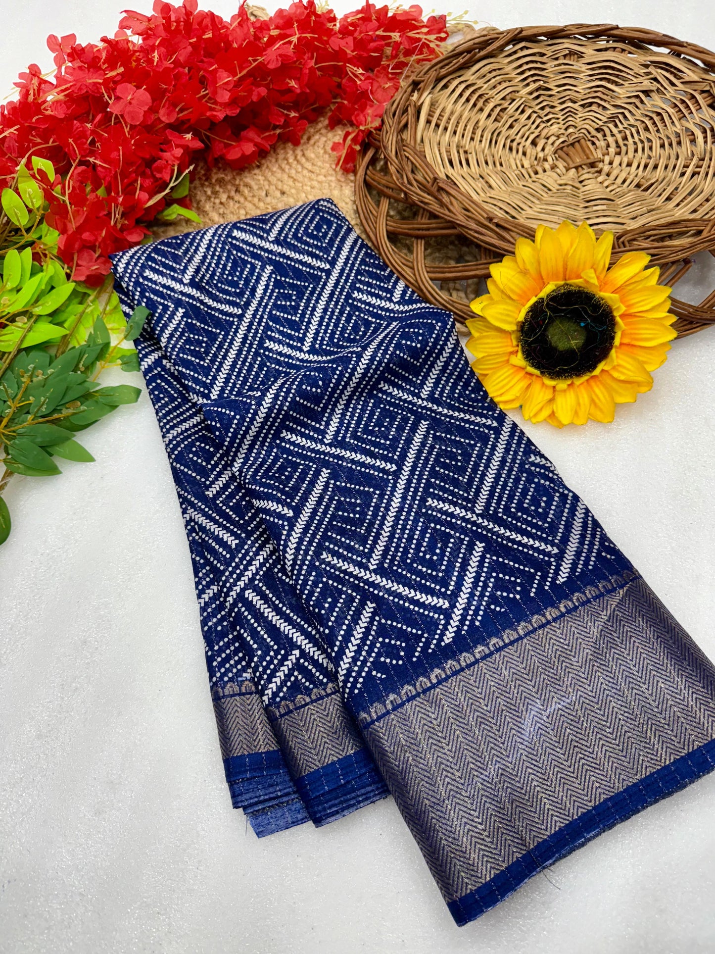 Kayatri New Pure Dola silk with in all over saree boder same as originall boder only