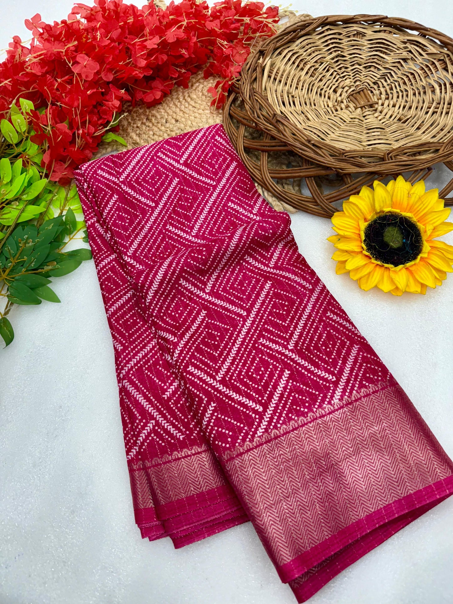Kayatri New Pure Dola silk with in all over saree boder same as originall boder only