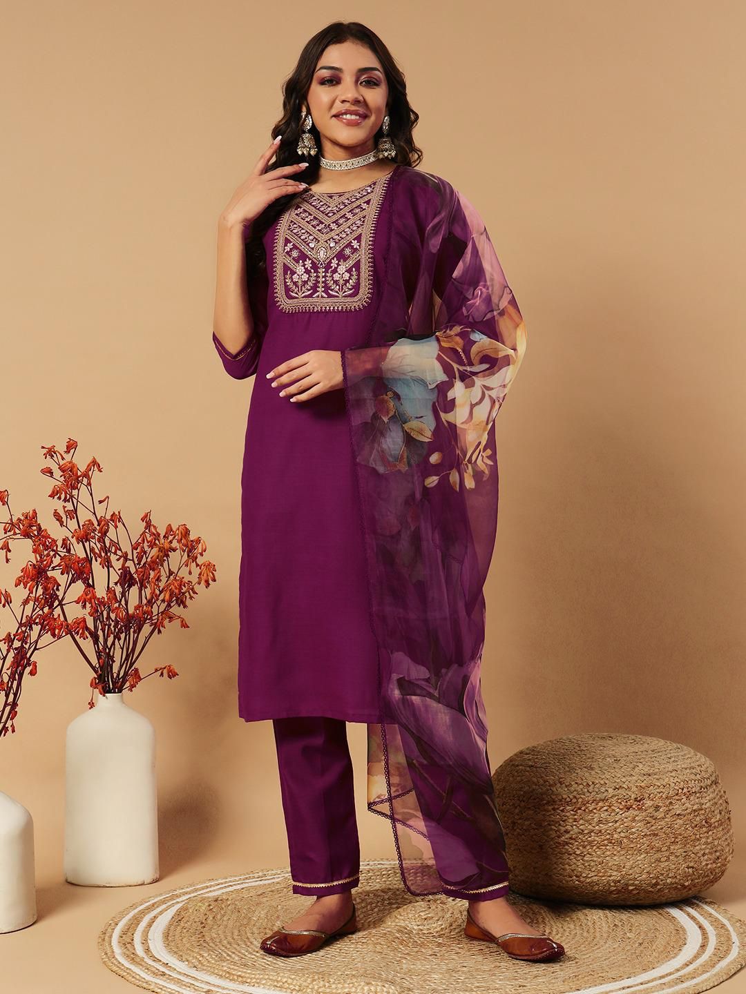 Kayatri Latest New Designers Kurti Pent Dupatta Set