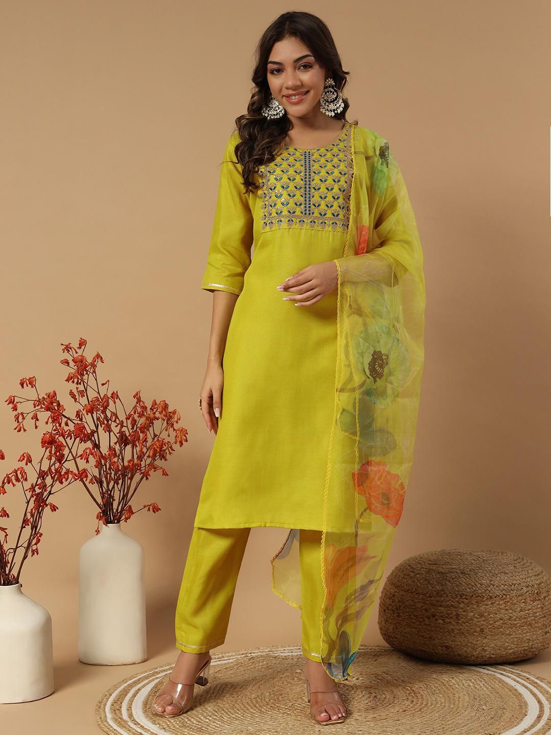 Kayatri Latest New Designers Kurti Pent Dupatta Set
