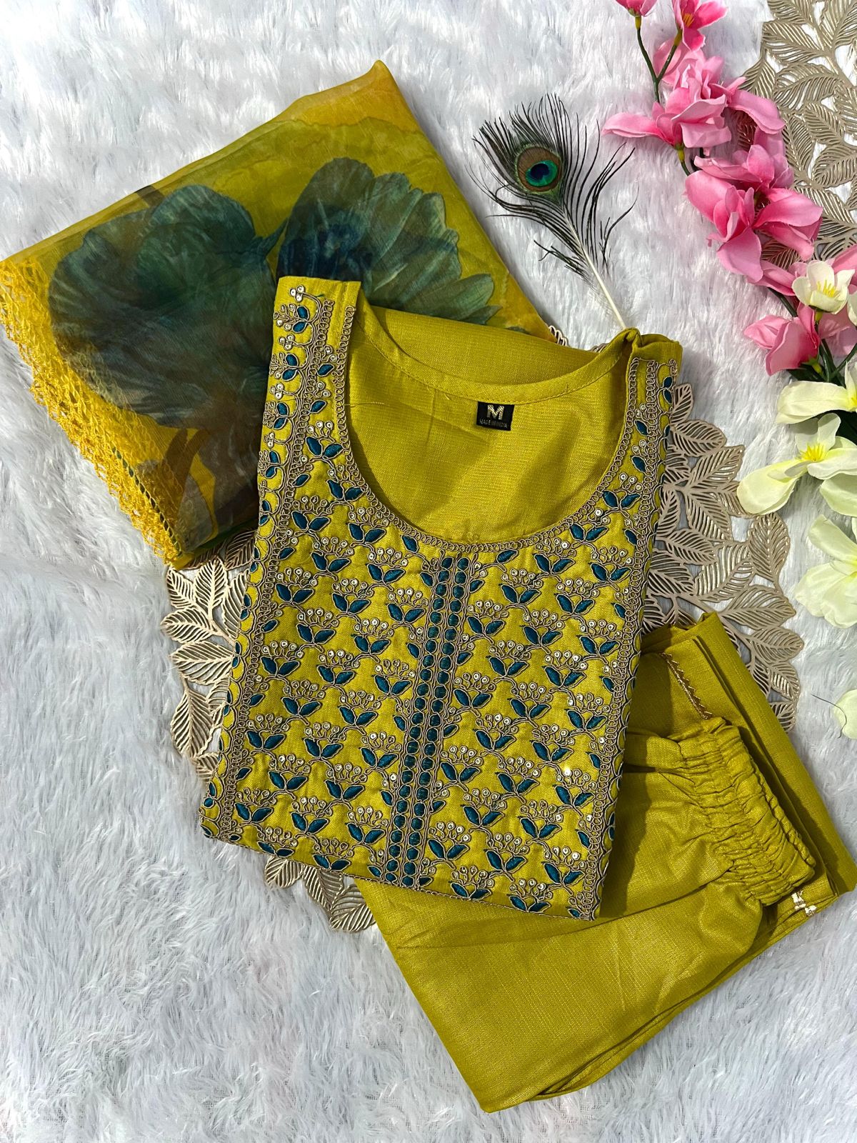 Kayatri Latest New Designers Kurti Pent Dupatta Set
