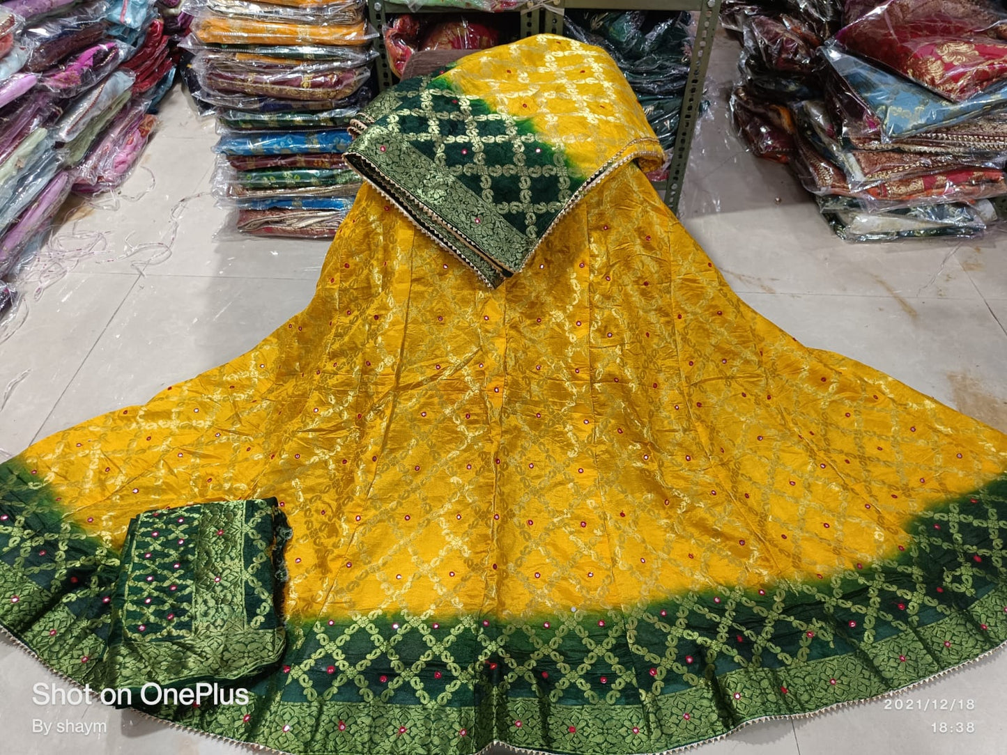 Kayatri Rajasthani Bandhej Ghatchola Style Lehenga
