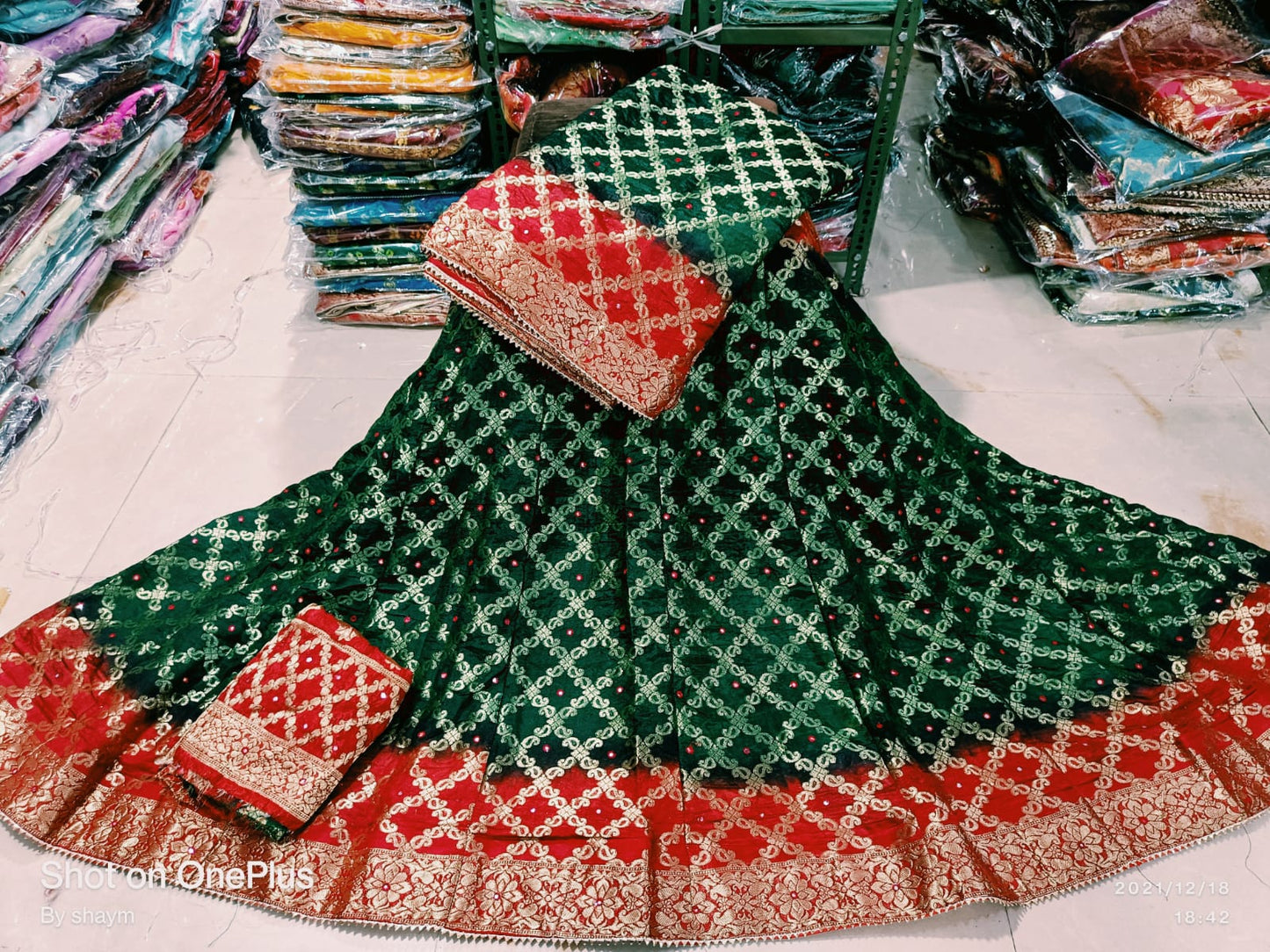 Kayatri Rajasthani Bandhej Ghatchola Style Lehenga