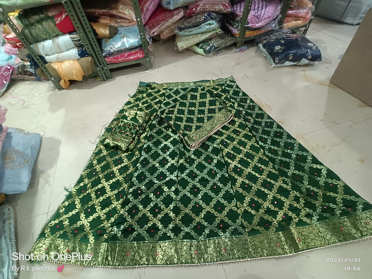 Kayatri Rajasthani Bandhej Ghatchola Style Lehenga
