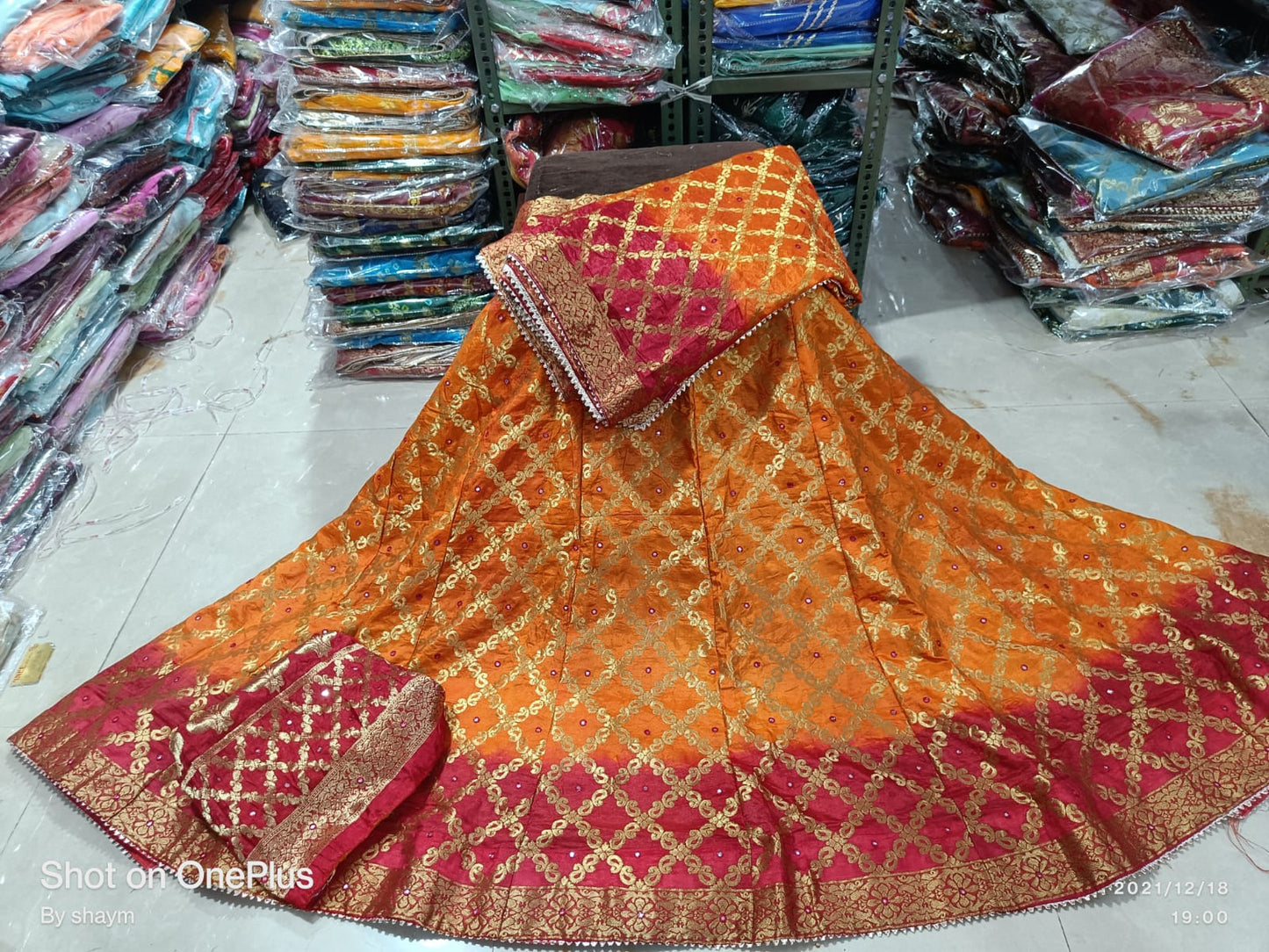 Kayatri Rajasthani Bandhej Ghatchola Style Lehenga