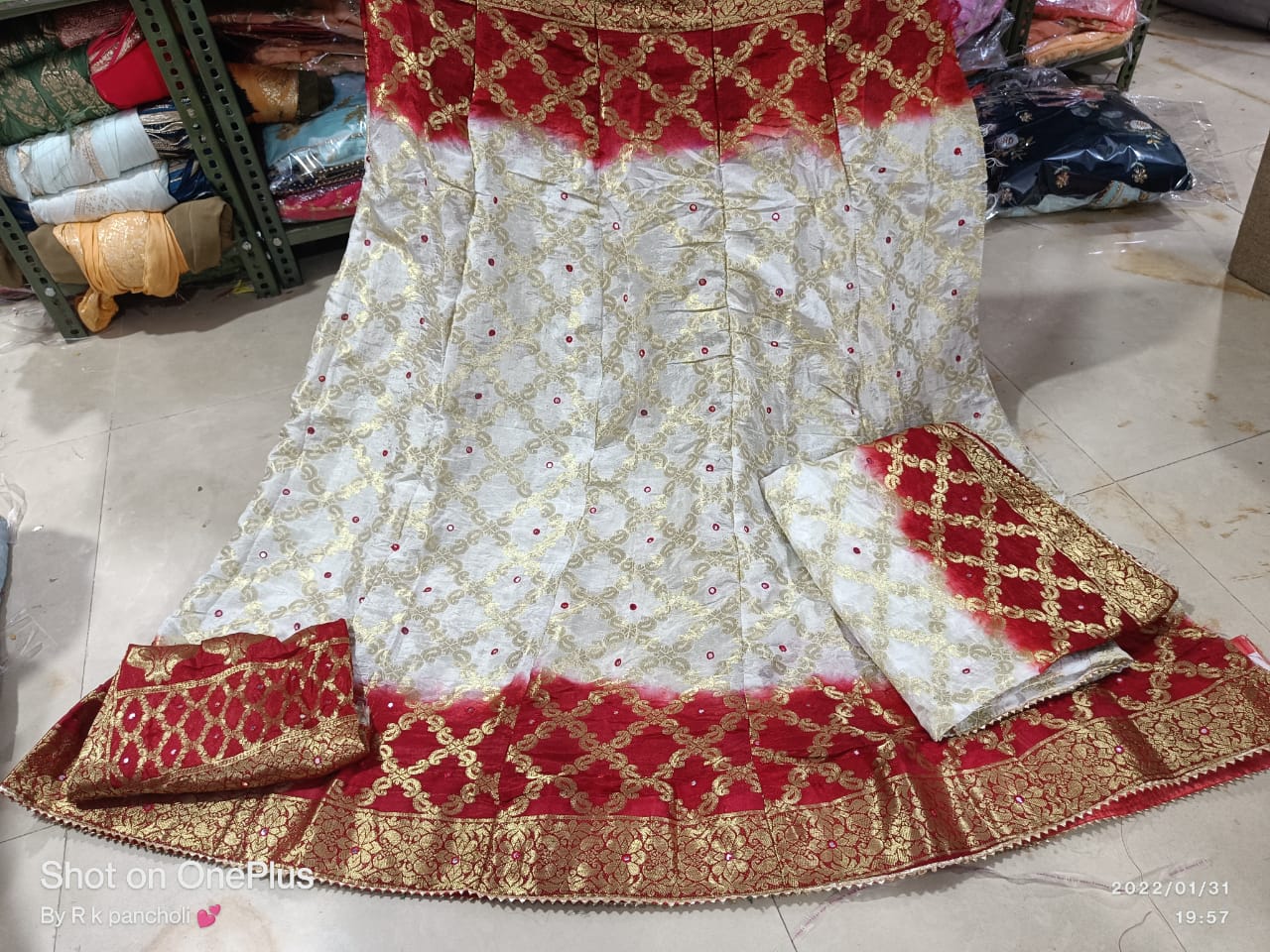 Kayatri Rajasthani Bandhej Ghatchola Style Lehenga