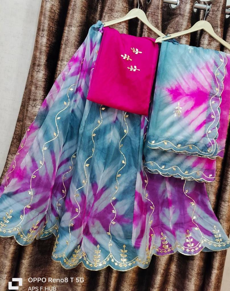 Kayatri New Beautiful Leheriya Style Lehenga