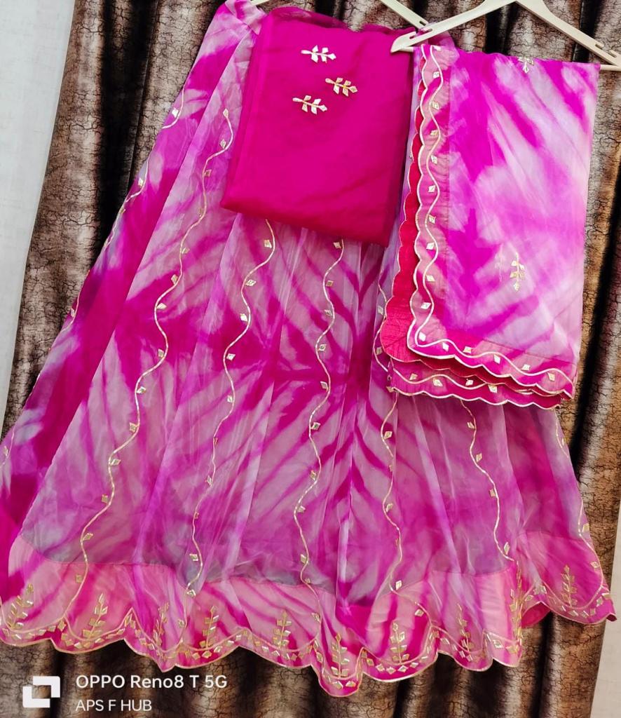 Kayatri New Beautiful Leheriya Style Lehenga
