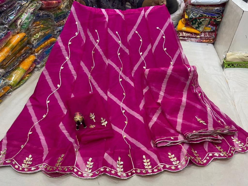 Kayatri New Beautiful Leheriya Style Lehenga