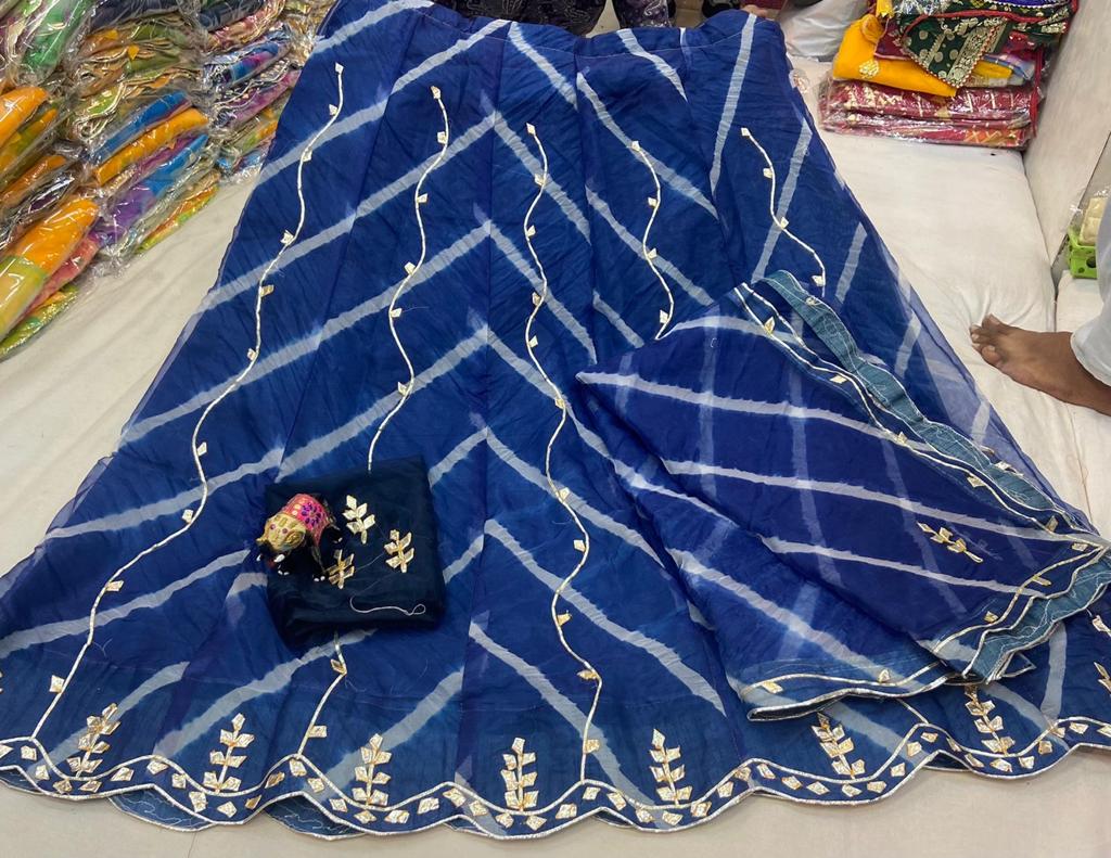 Kayatri New Beautiful Leheriya Style Lehenga