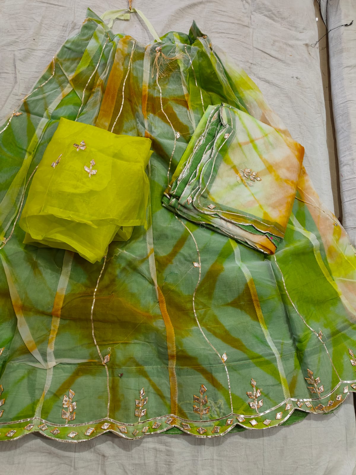 Kayatri New Beautiful Leheriya Style Lehenga
