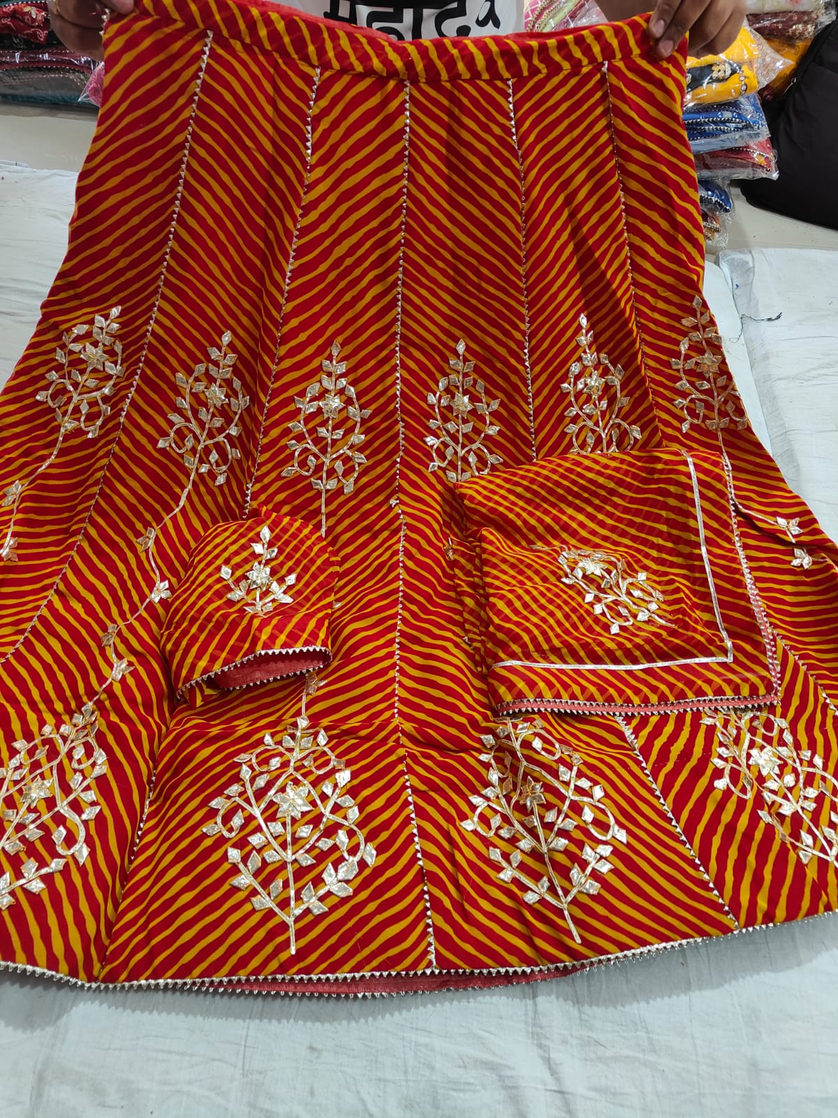 Kayatri Leheriya Style Traditional Wear Lehenga