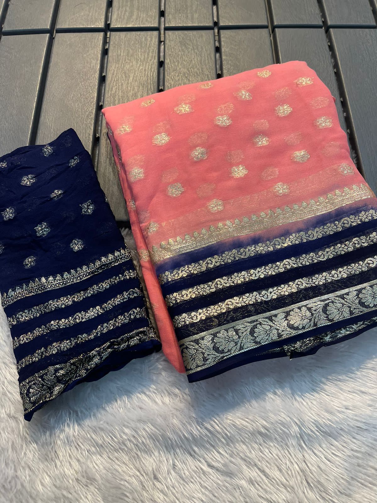 Kayatri Beautiful Jaipuri 2 Shadded Dai Saree