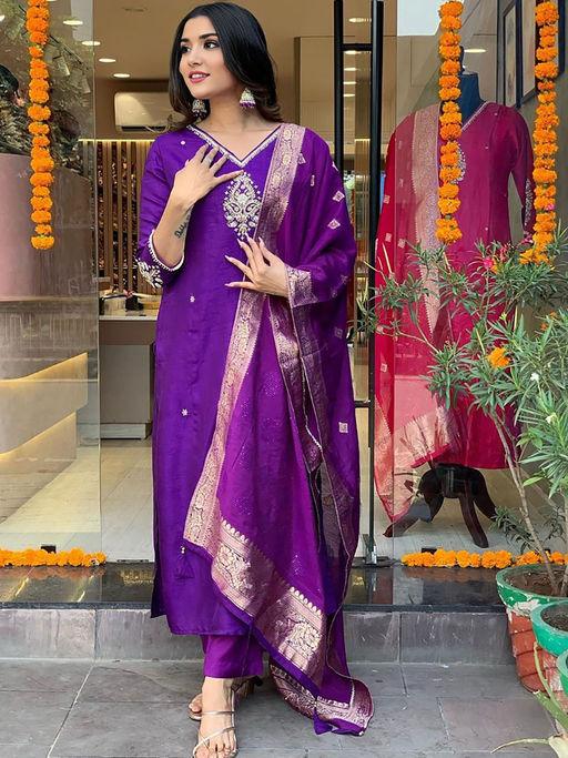 Kayatri Launching New Designers Roman Silk Suit