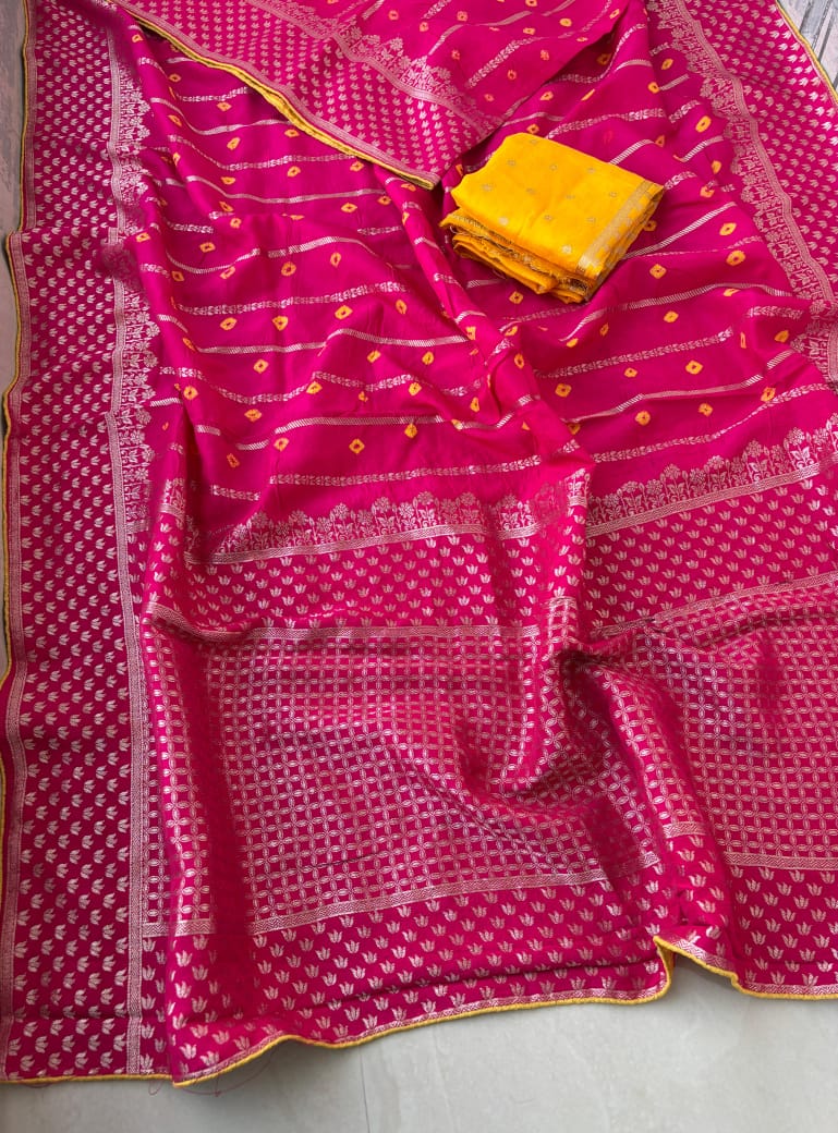 Kayatri Pure Munga Silk Zari Weaving Saree