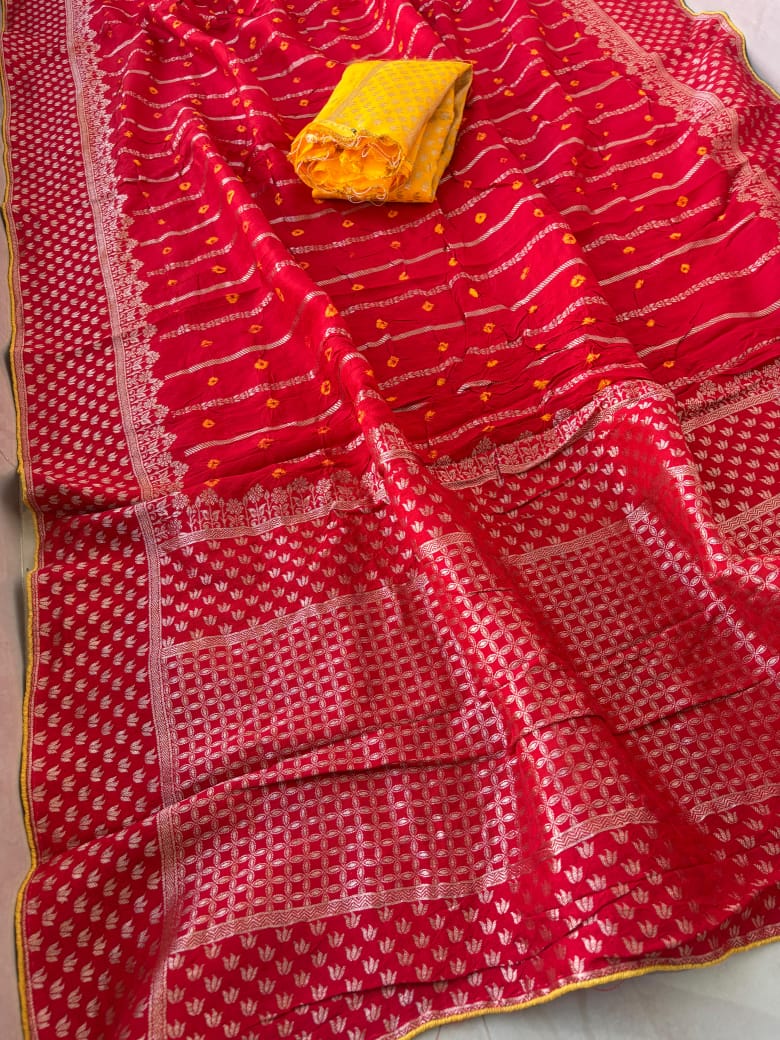 Kayatri Pure Munga Silk Zari Weaving Saree