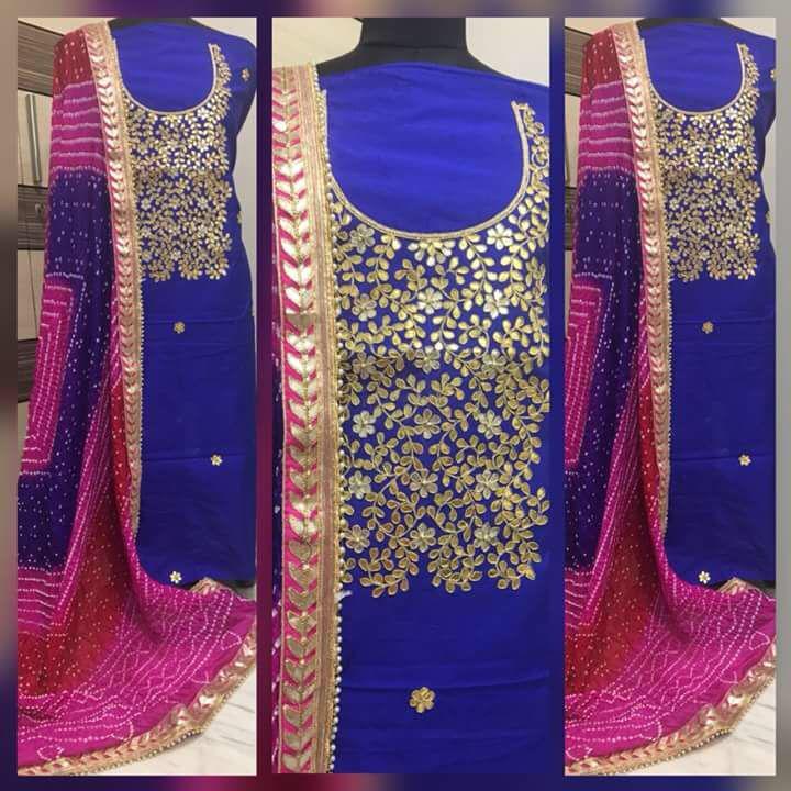 Kayatri New Designer Gotapatti Work Suits