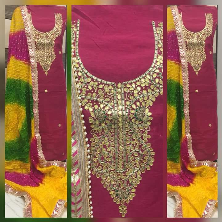 Kayatri New Designer Gotapatti Work Suits