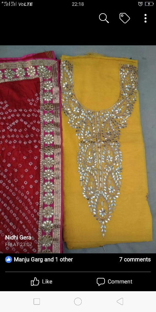 Kayatri New Designer Gotapatti Work Suits