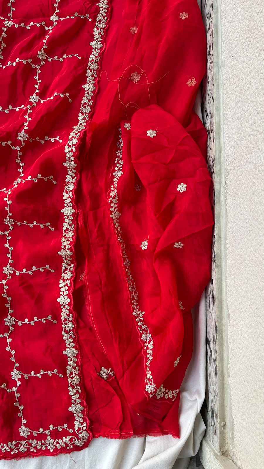 Kayatri New H O Silk Crepe Pittan Jaal Work Saree