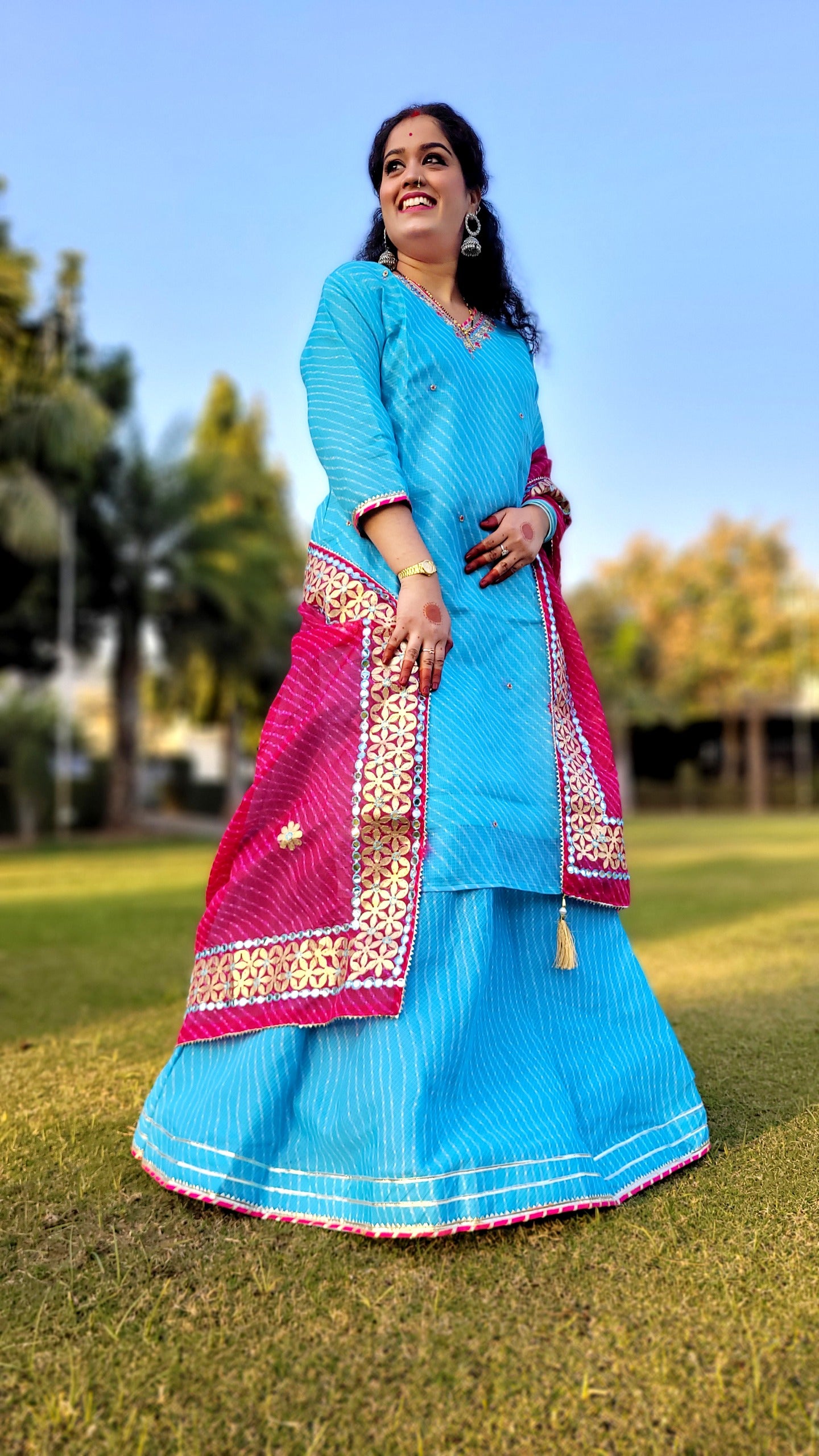 Kayatri Latest Designer Kota Doria Lehenga
