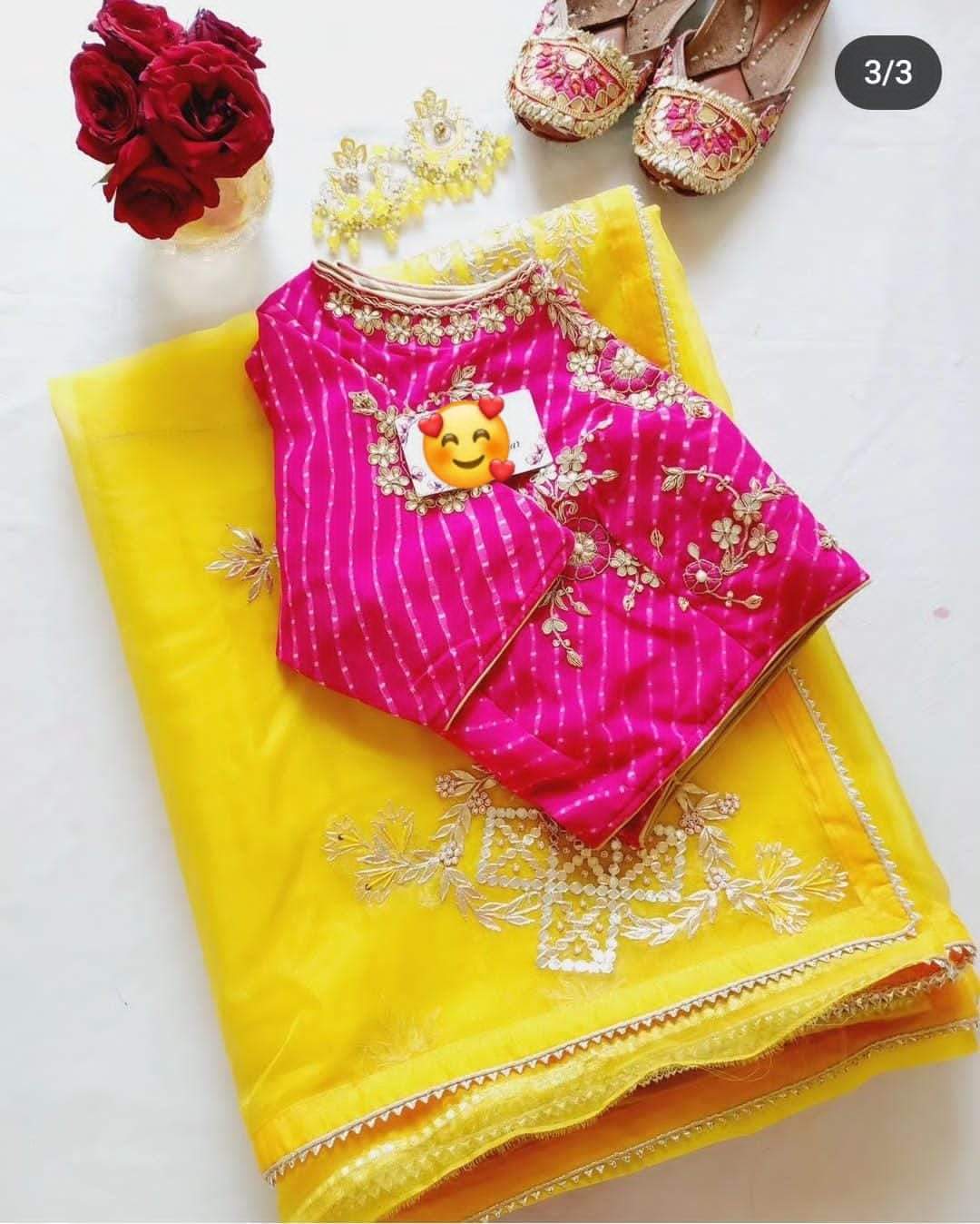 Kayatri New Designer Organza Fabric Saree