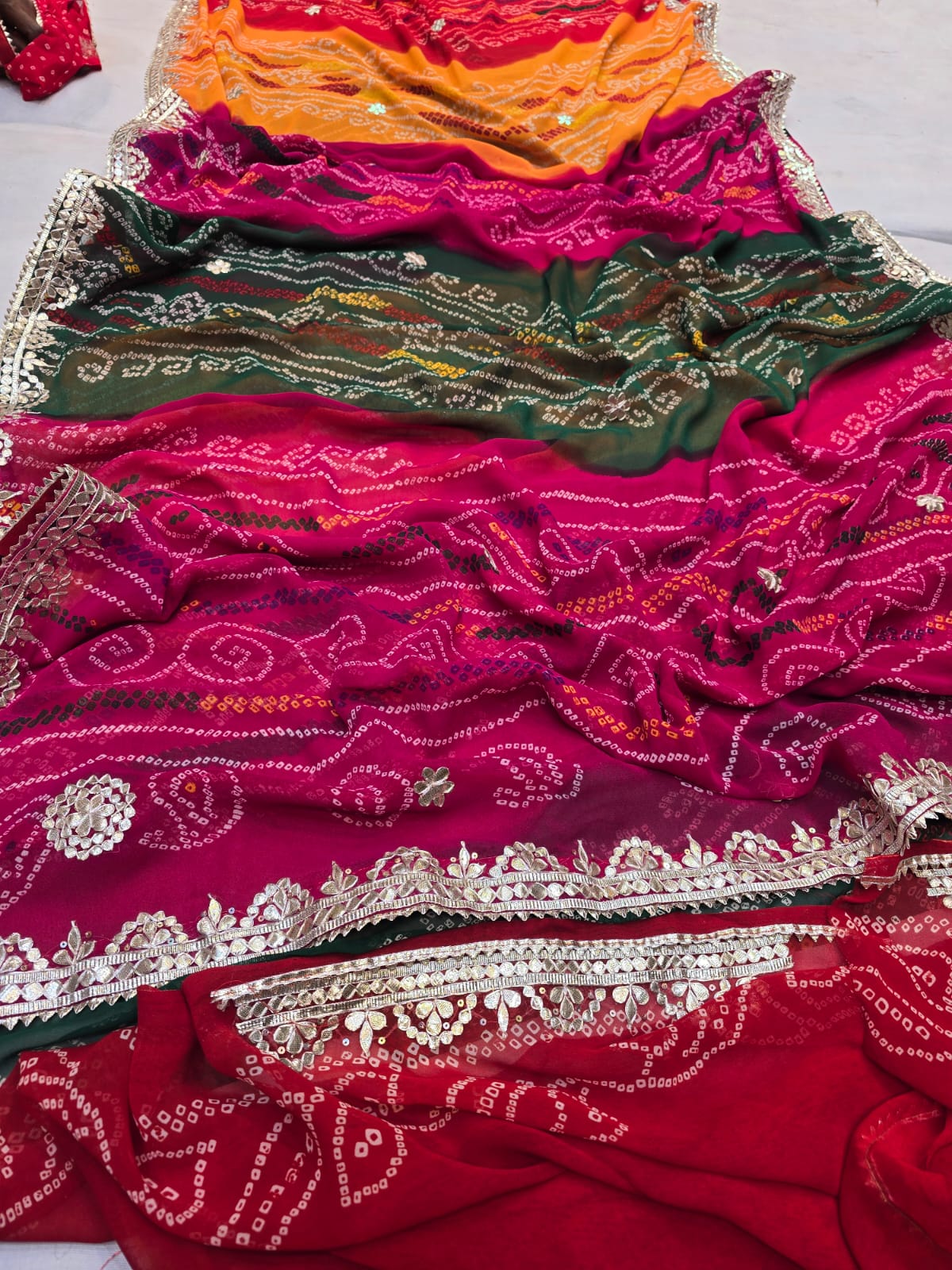 Kayatri Latest Traditional Wear Georgette Chinon Saree