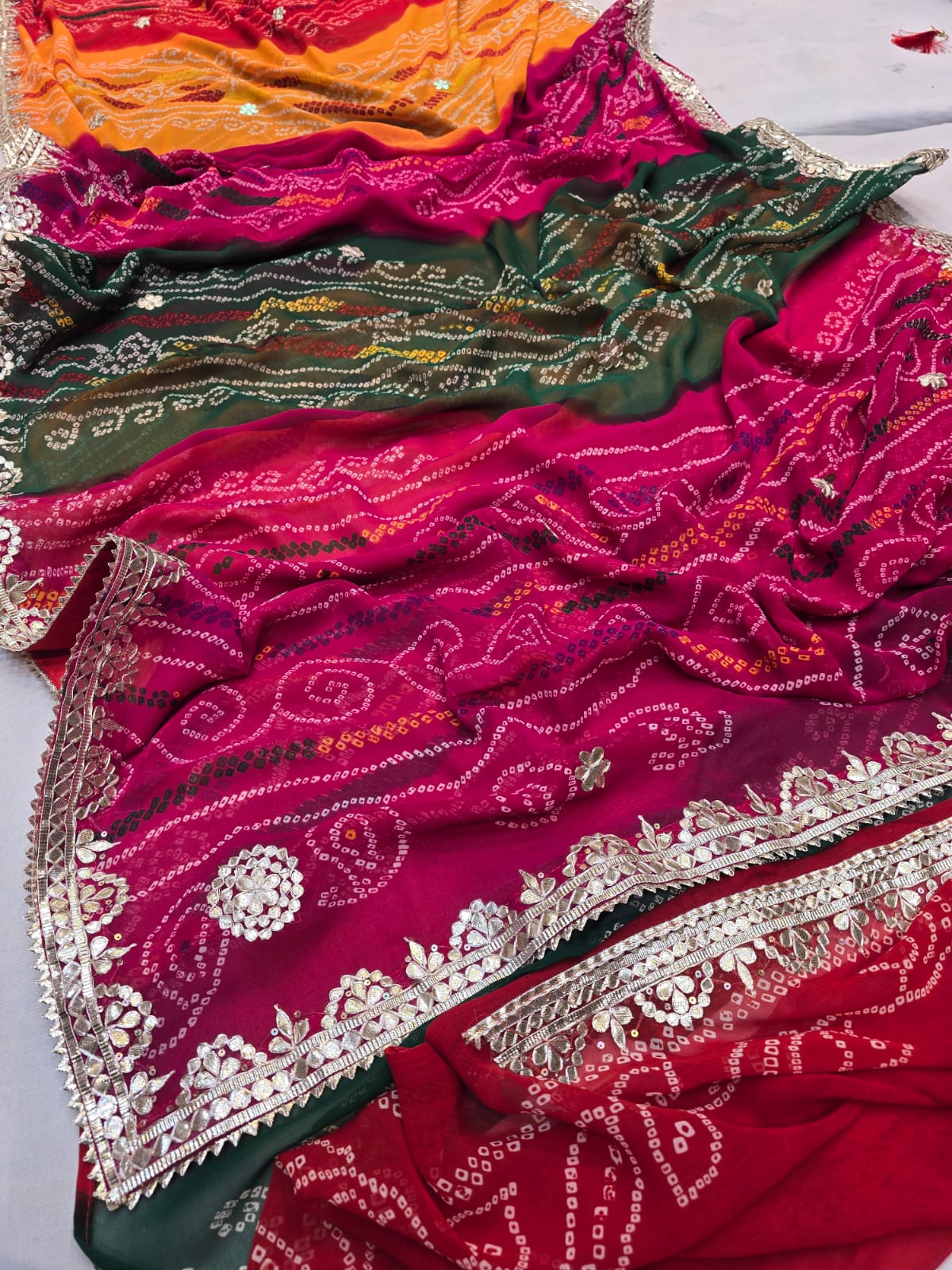 Kayatri Latest Traditional Wear Georgette Chinon Saree