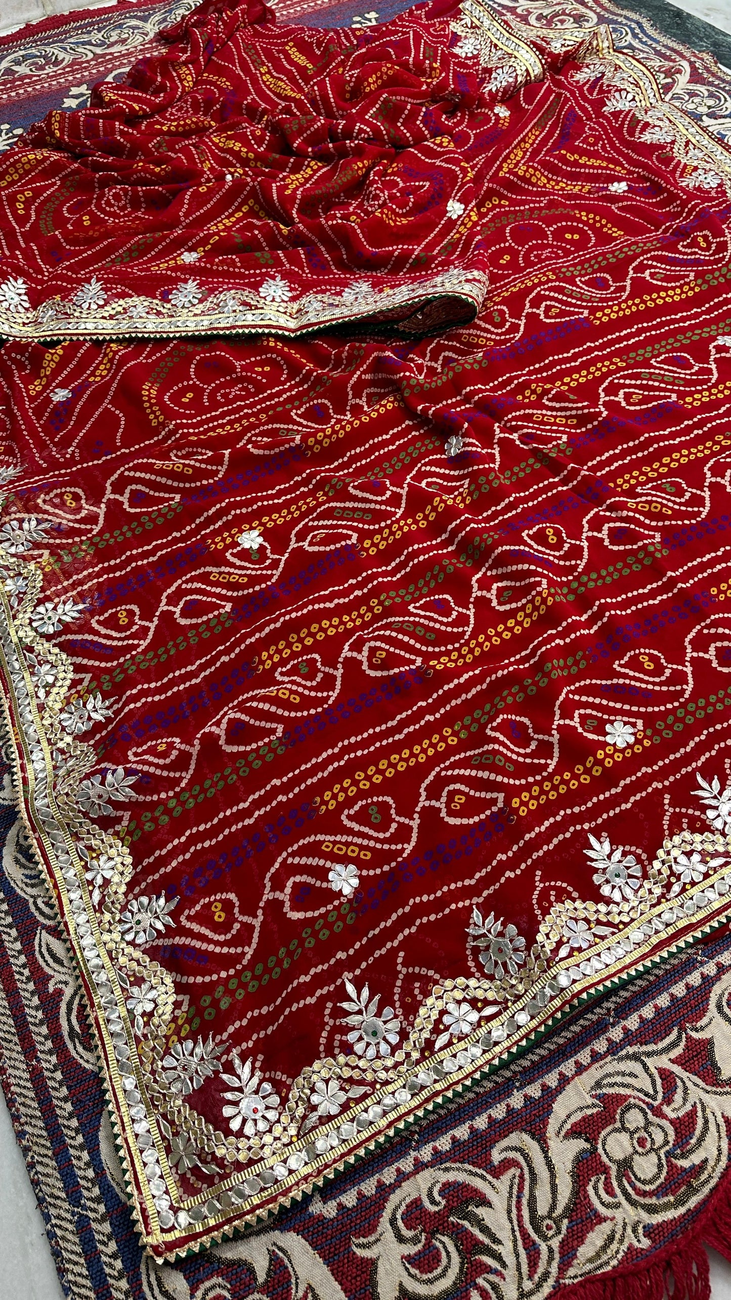 Kayatri New Lounch Chunri Bandhej Saree