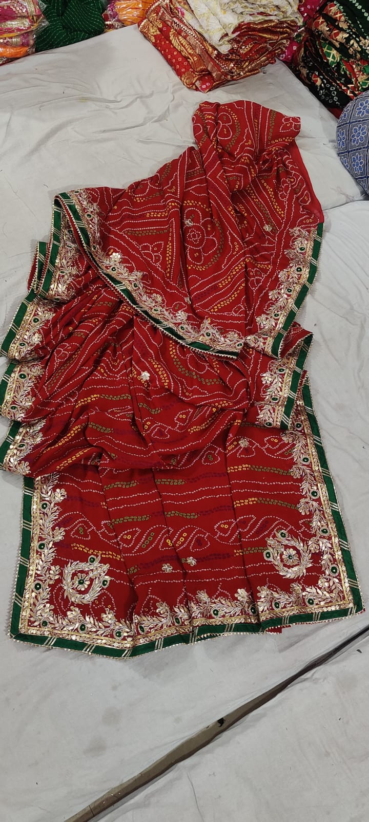 Kayatri New Hand Gotapatti Work Chunri Saree
