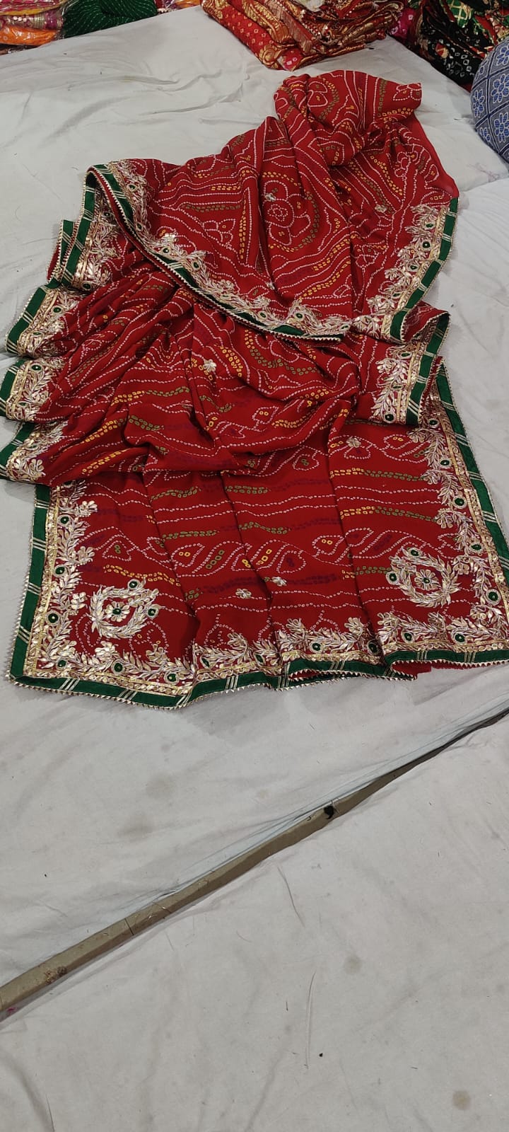 Kayatri New Hand Gotapatti Work Chunri Saree