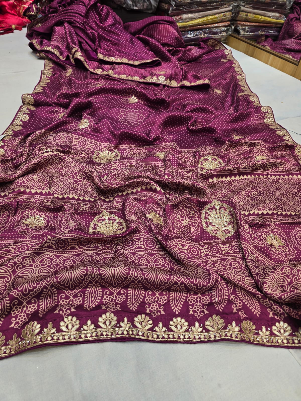 Kayatri New Bollywood Style Gotapatti Work Saree