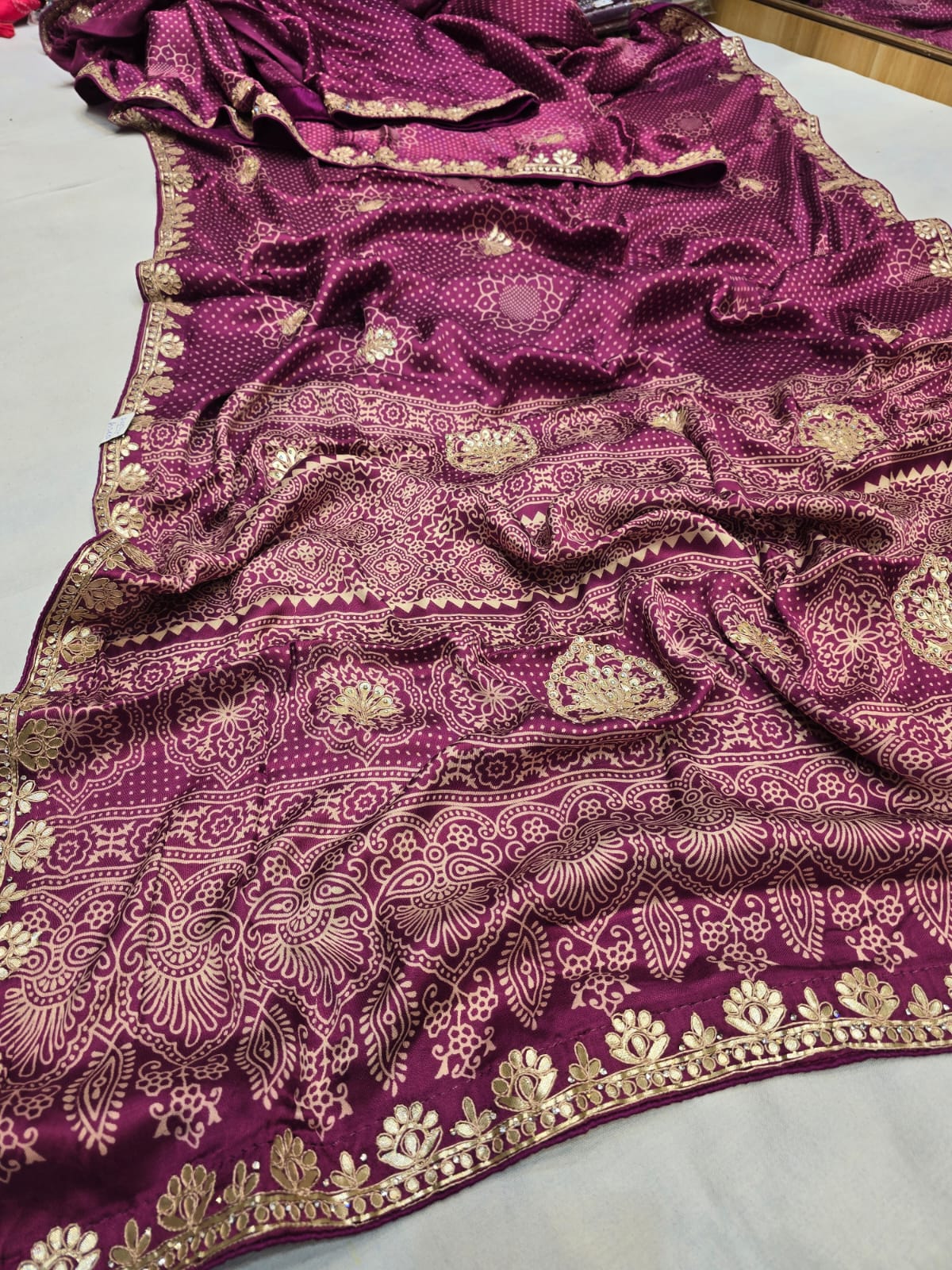 Kayatri New Bollywood Style Gotapatti Work Saree